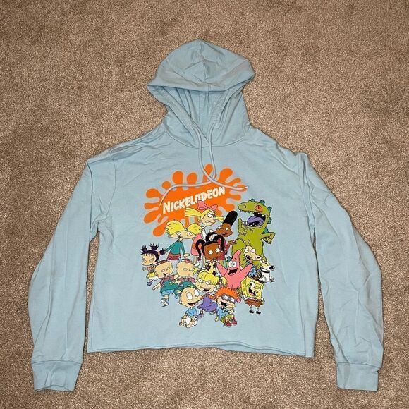 Nickelodeon Crop Top Hoodie - Picture 1 of 4